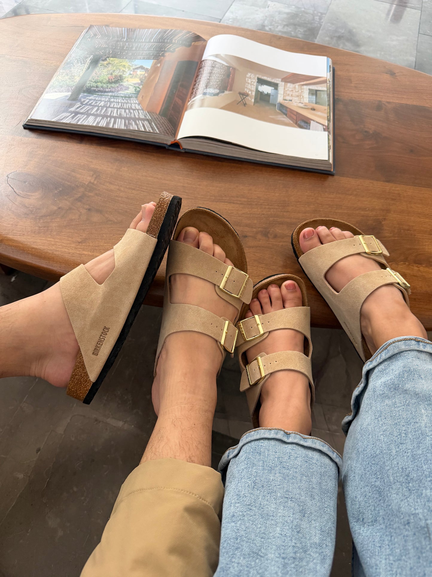 Sandalia birkenstock Beige