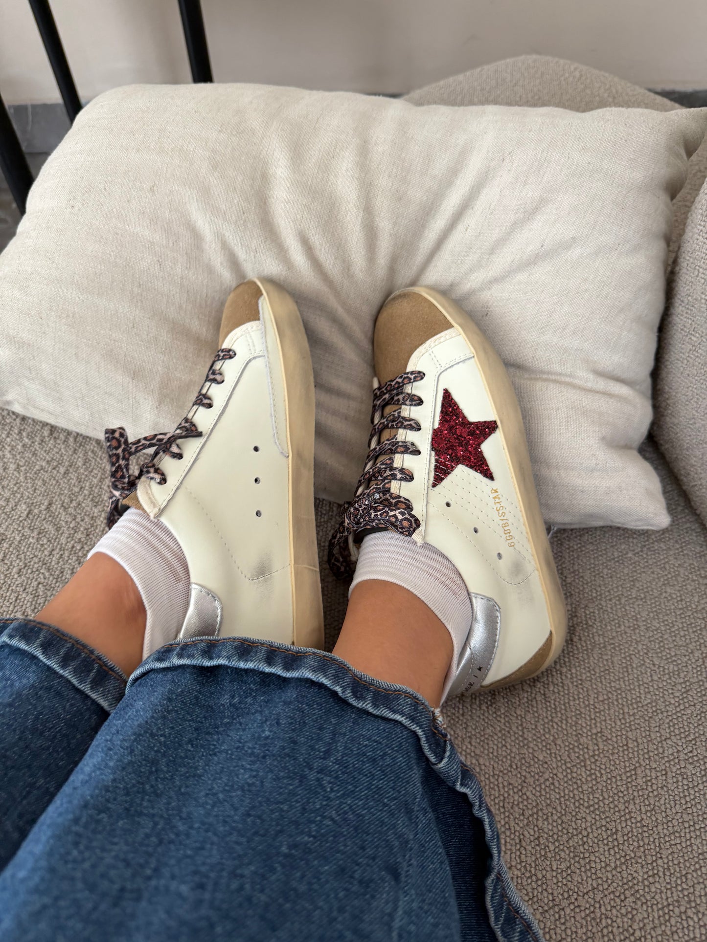 Golden Goose Red Glitter