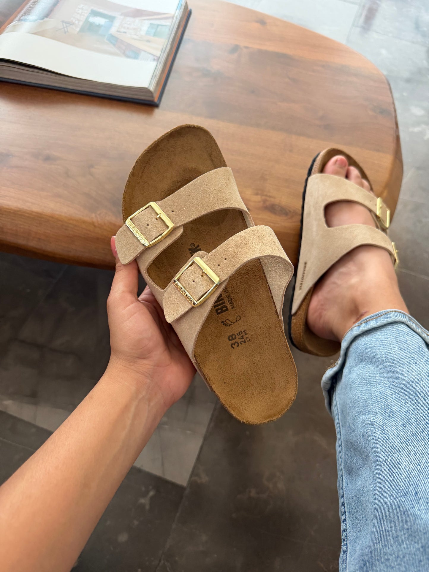 Sandalia birkenstock Beige