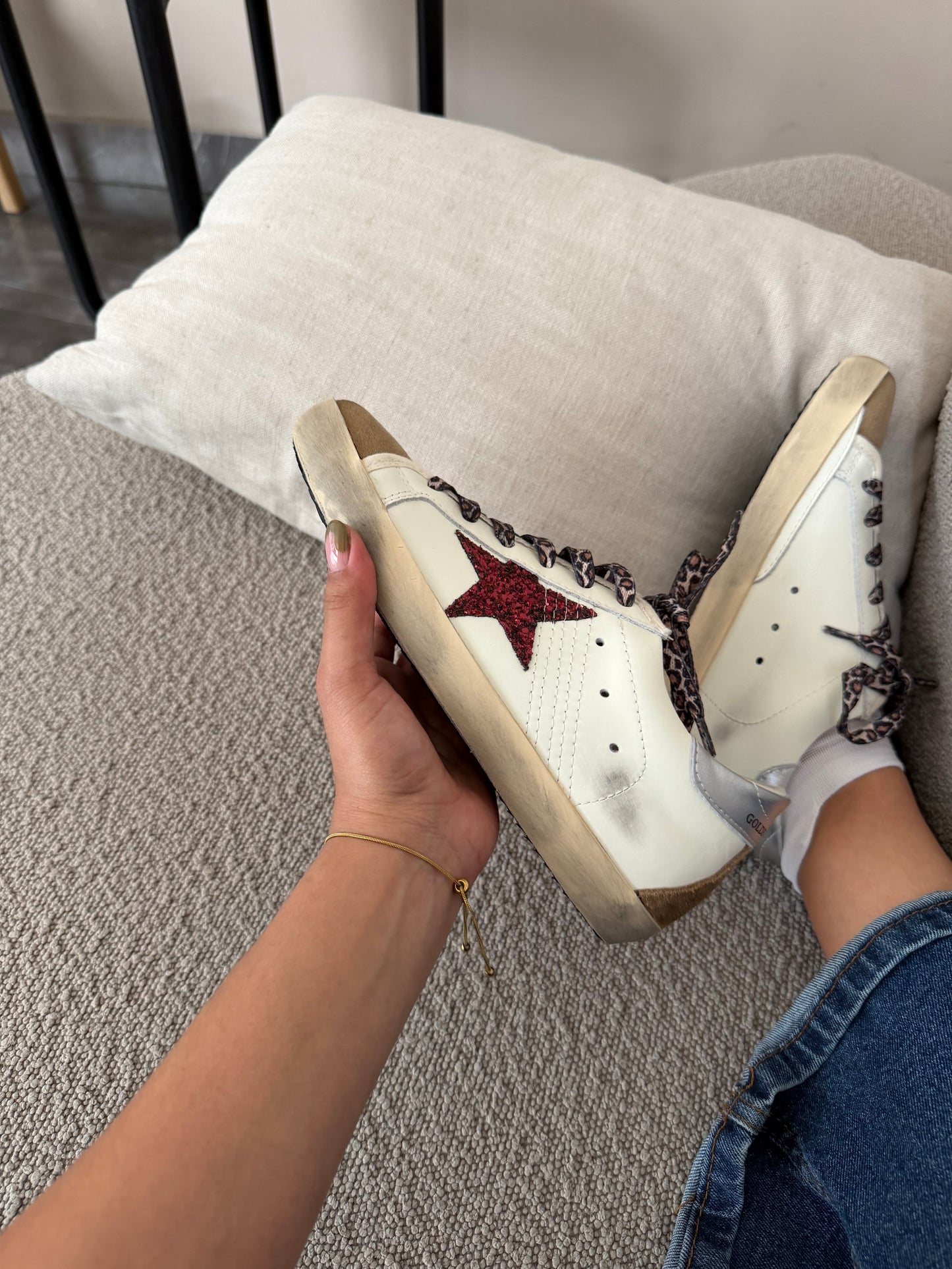 Golden Goose Red Glitter