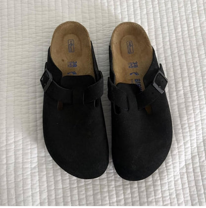Sandalia birkenstock Negra Boston