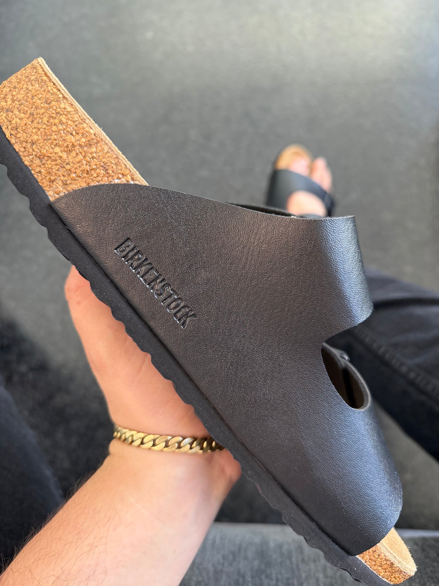 Sandalia birkenstock Negra doble ébilla