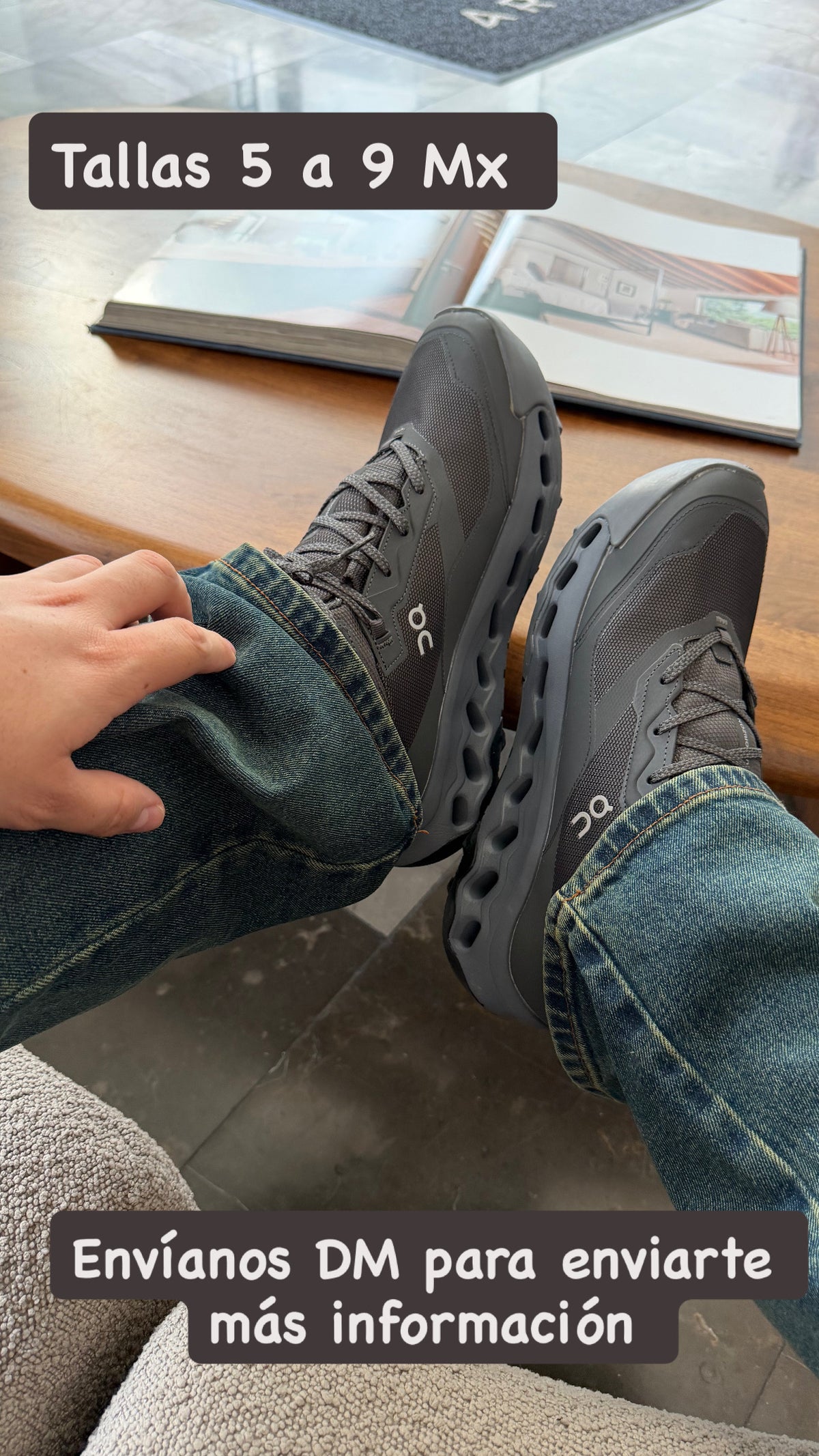 Bota On Cloud Zero negro