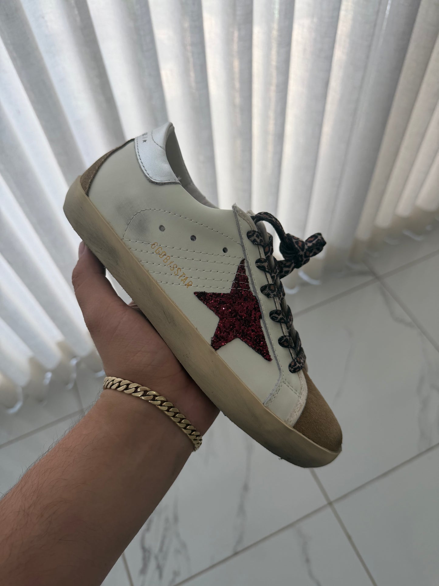 Golden Goose Red Glitter
