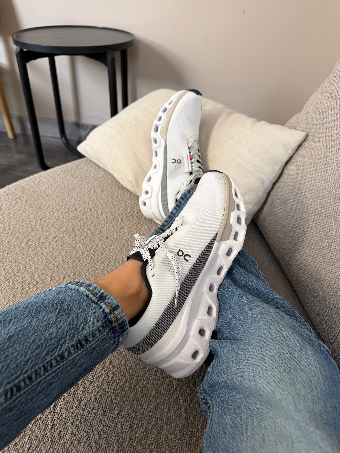 On Monster white grey