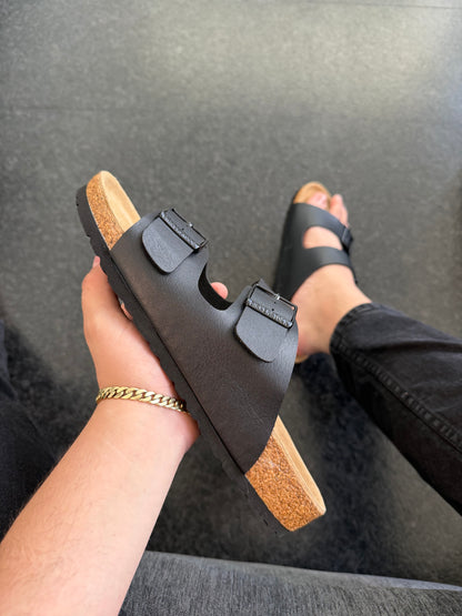 Sandalia birkenstock Negra doble ébilla