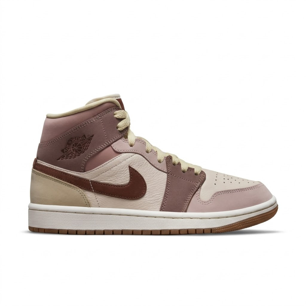 Nike Jordan Mid 1 en Pink Dark Pony