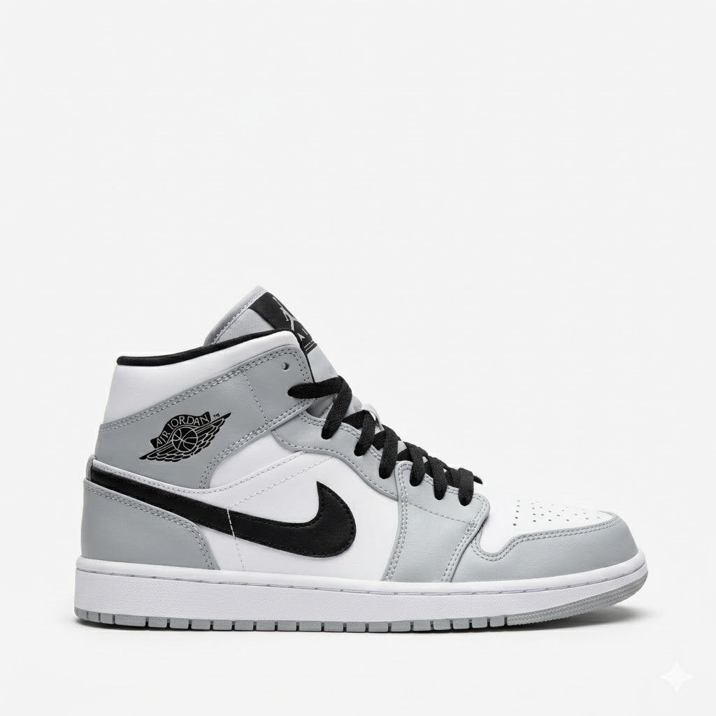 Nike Jordan Mid 1 en Smoke Grey